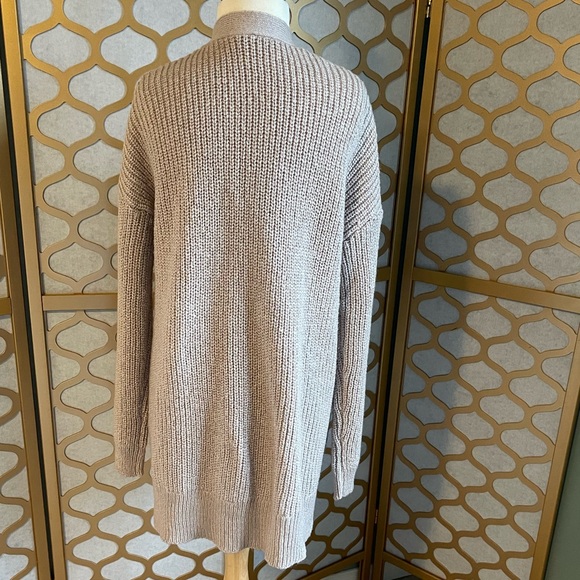 Beige Knit Grandpa Sweater - Picture 5 of 10